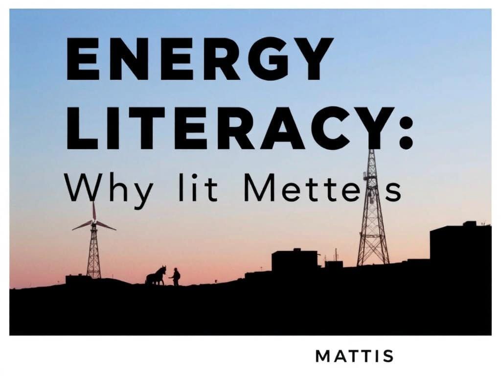 Energy Literacy: Why It Matters — A Guide to Understanding Power in Everyday Life
