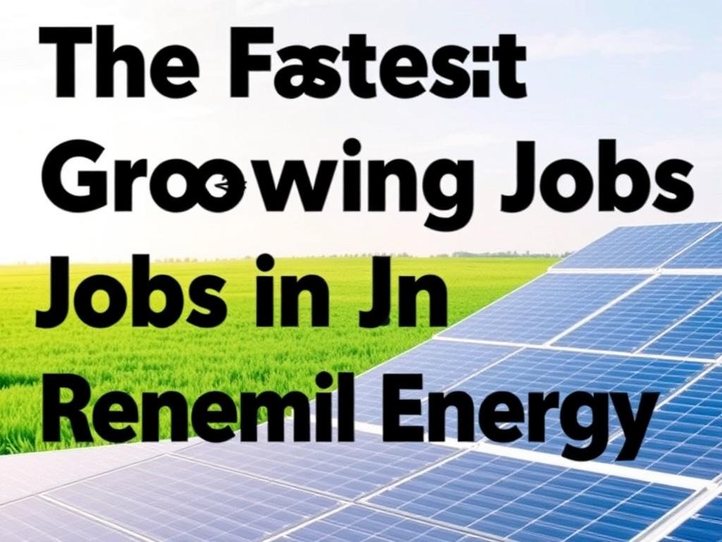 The Fastest-Growing Jobs in Renewable Energy: Where the Future Works