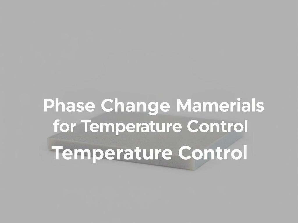 Phase Change Materials for Temperature Control: A Comprehensive Guide to Smart Thermal Management